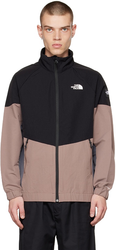 Photo: The North Face Taupe & Black Phlego Sweater