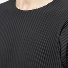 Homme Plissé Issey Miyake Men's Long Sleeve Pleated T-Shirt in Black