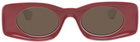 LOEWE Pink & White Paula's Ibiza Original Sunglasses