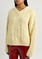 Kitri Everly Cable-knit Jumper Yellow