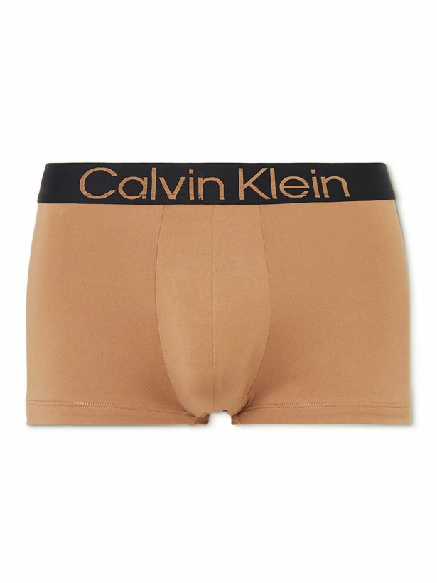 Photo: Calvin Klein Underwear - Stretch Recycled-Jersey Trunks - Neutrals