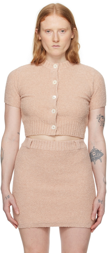 Photo: AMBUSH Pink Cropped Cardigan