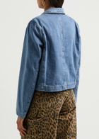 Kitri Cressida Tie-front Denim Blazer