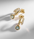 David Yurman DY Mercer® 18kt gold earrings with topaz and diamonds