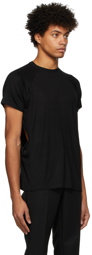 Carlota Barrera Black Cut-Out T-Shirt