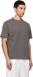Courrèges Gray Twisted Logo T-shirt