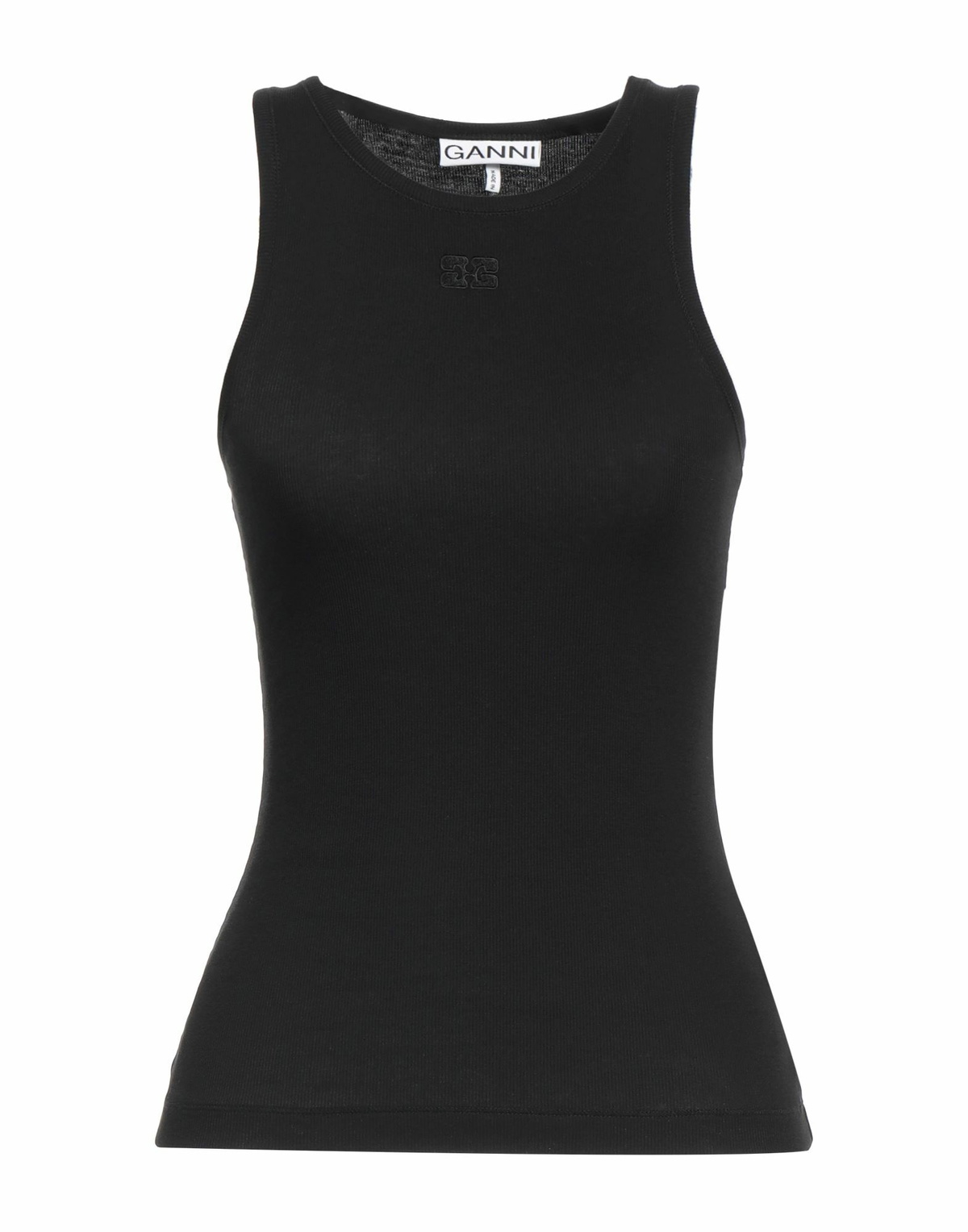 Ganni Womens Tank top in Black