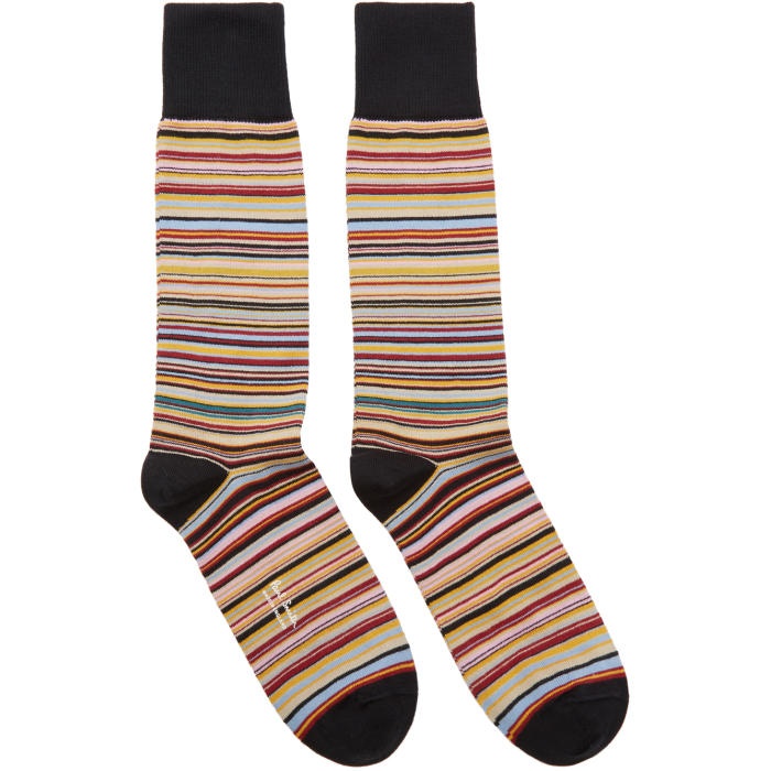 Photo: Paul Smith Multicolor Multistripe Socks