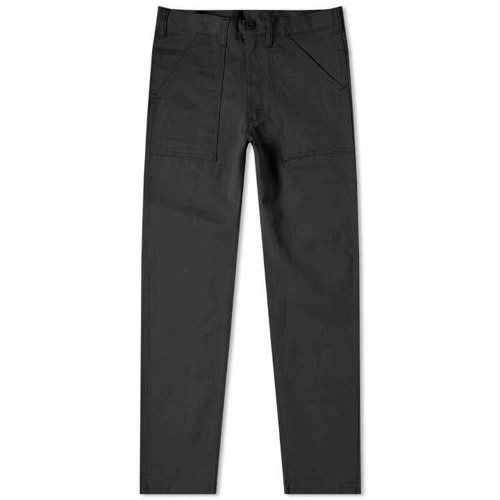 Photo: Stan Ray Men's Taper Fit 4 Pocket Fatigue Pant in Black Twill