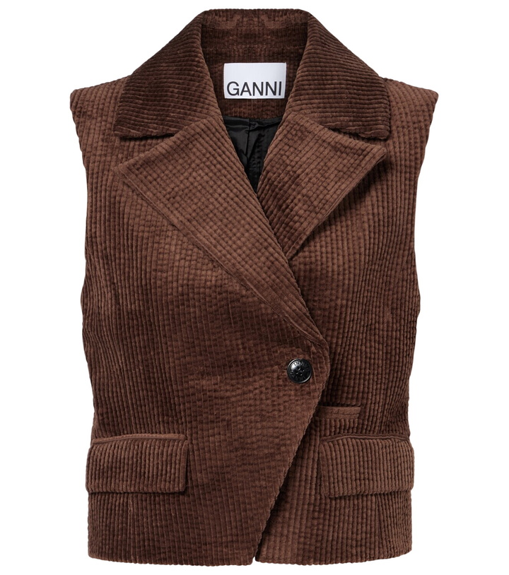 Photo: Ganni Cotton corduroy vest