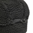 Maharishi Men's Italian Sherpa Fleece Cap in Black