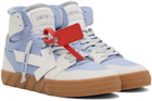 Off-White Blue & White Floating Arrow Sneakers