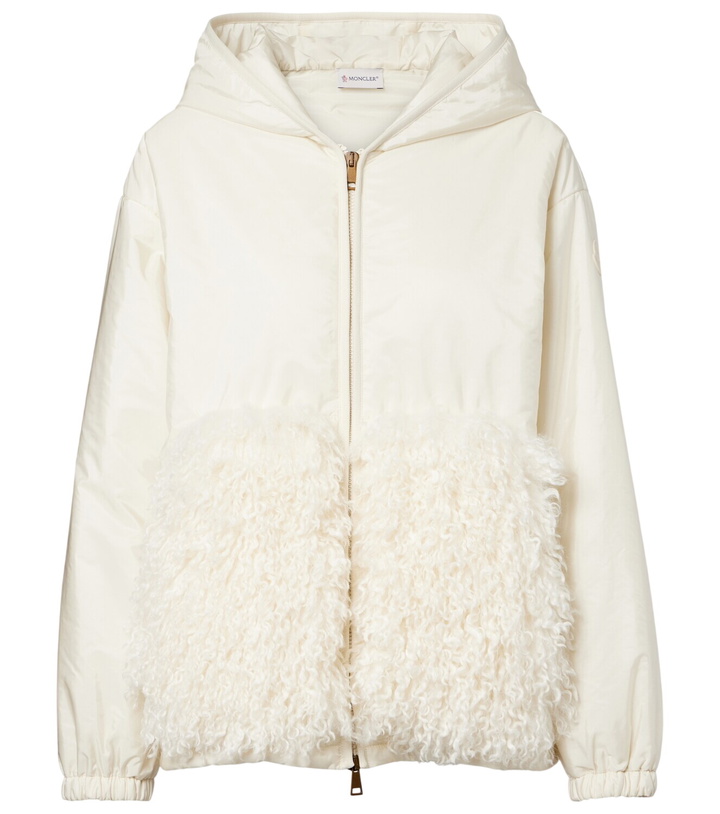 Photo: Moncler Paneled zip-up hoodie