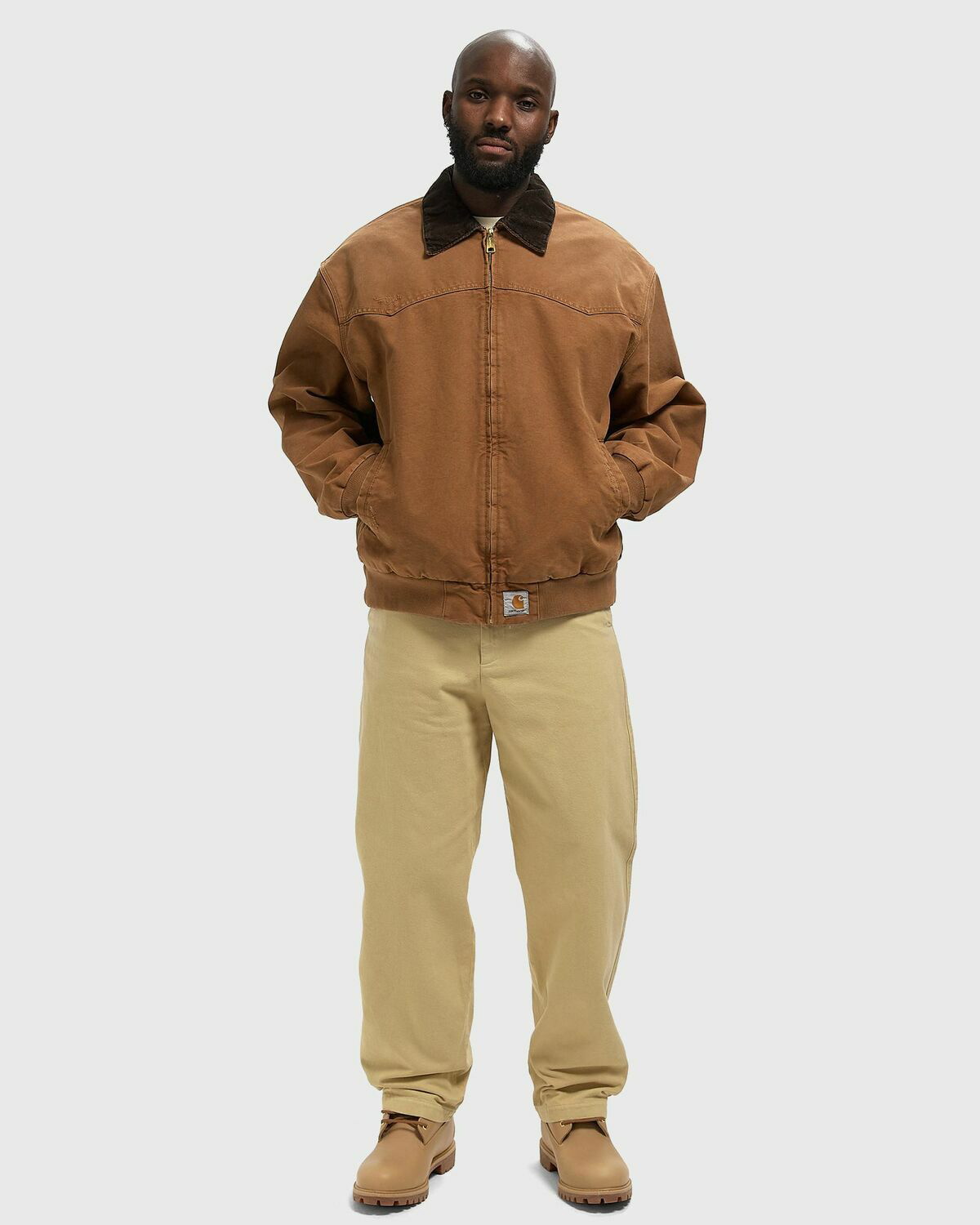 Carhartt WIP OG Santa Fe Jacket Brown Mens Denim Jacket Carhartt WIP