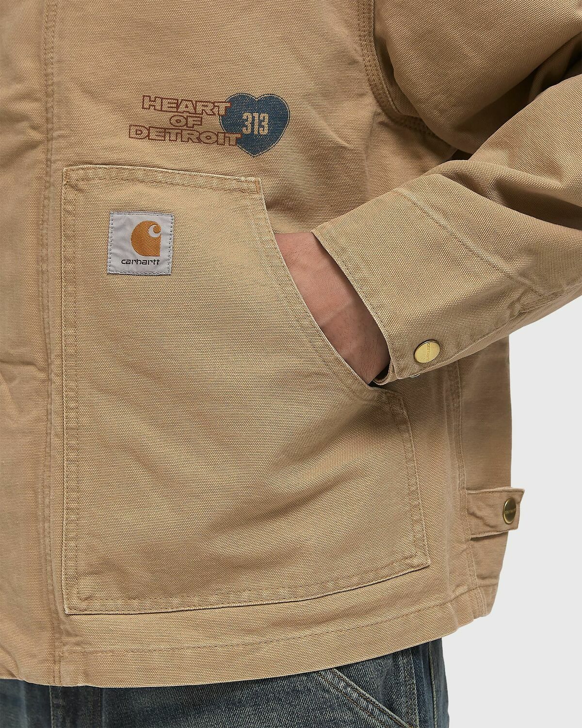 Carhartt WIP OG Arcan Graphic Jacket Brown Mens Coat