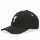 AMI Paris Men's Ami De Coeur Felt Cap in Noir 