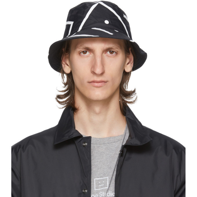 Photo: Acne Studios Black Motif Bucket Hat