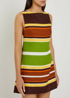 Faithfull The Brand Jacie Striped Linen Mini Dress Stripe