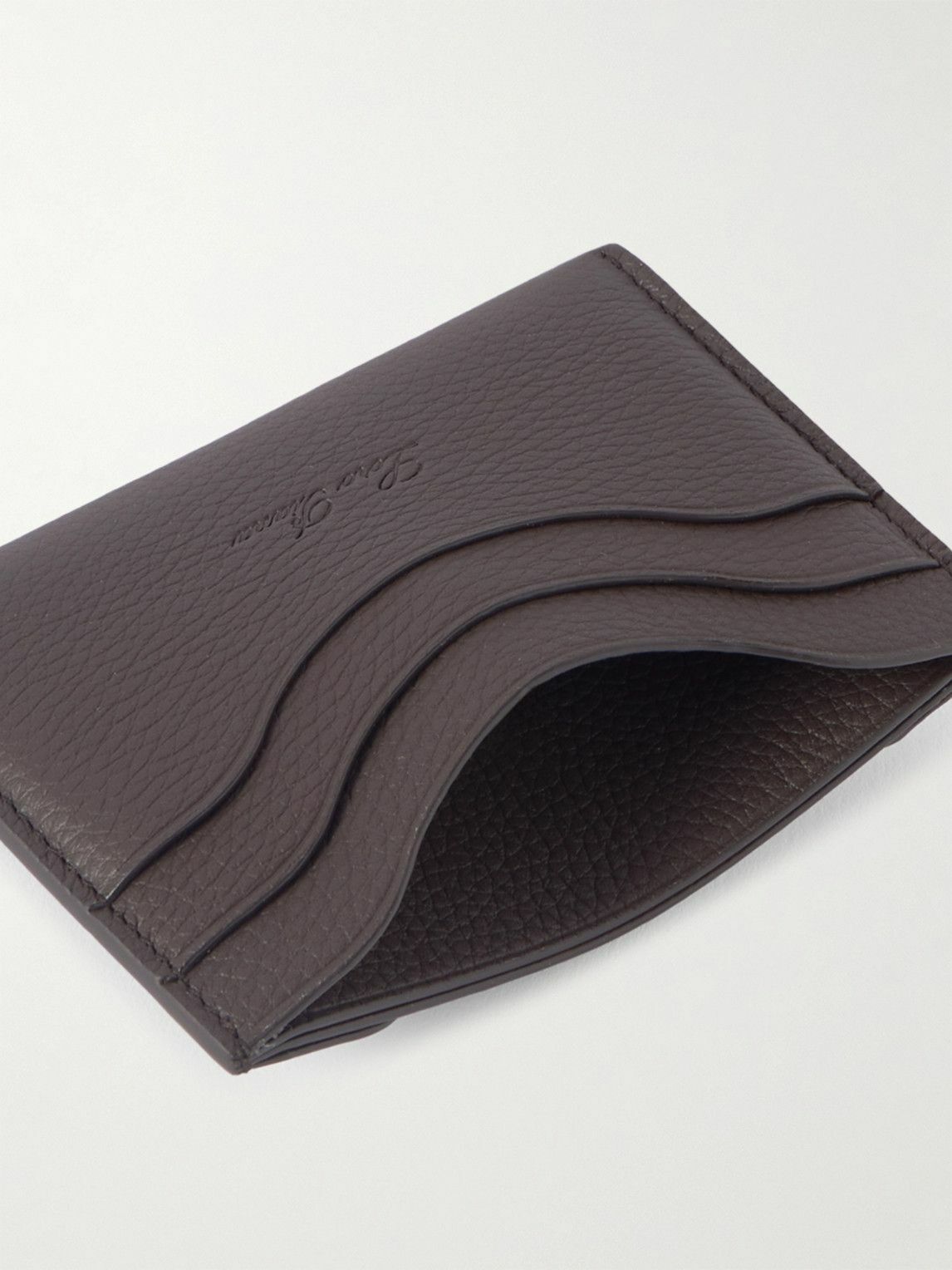 Loro Piana - Logo-Debossed Full-Grain Leather Cardholder