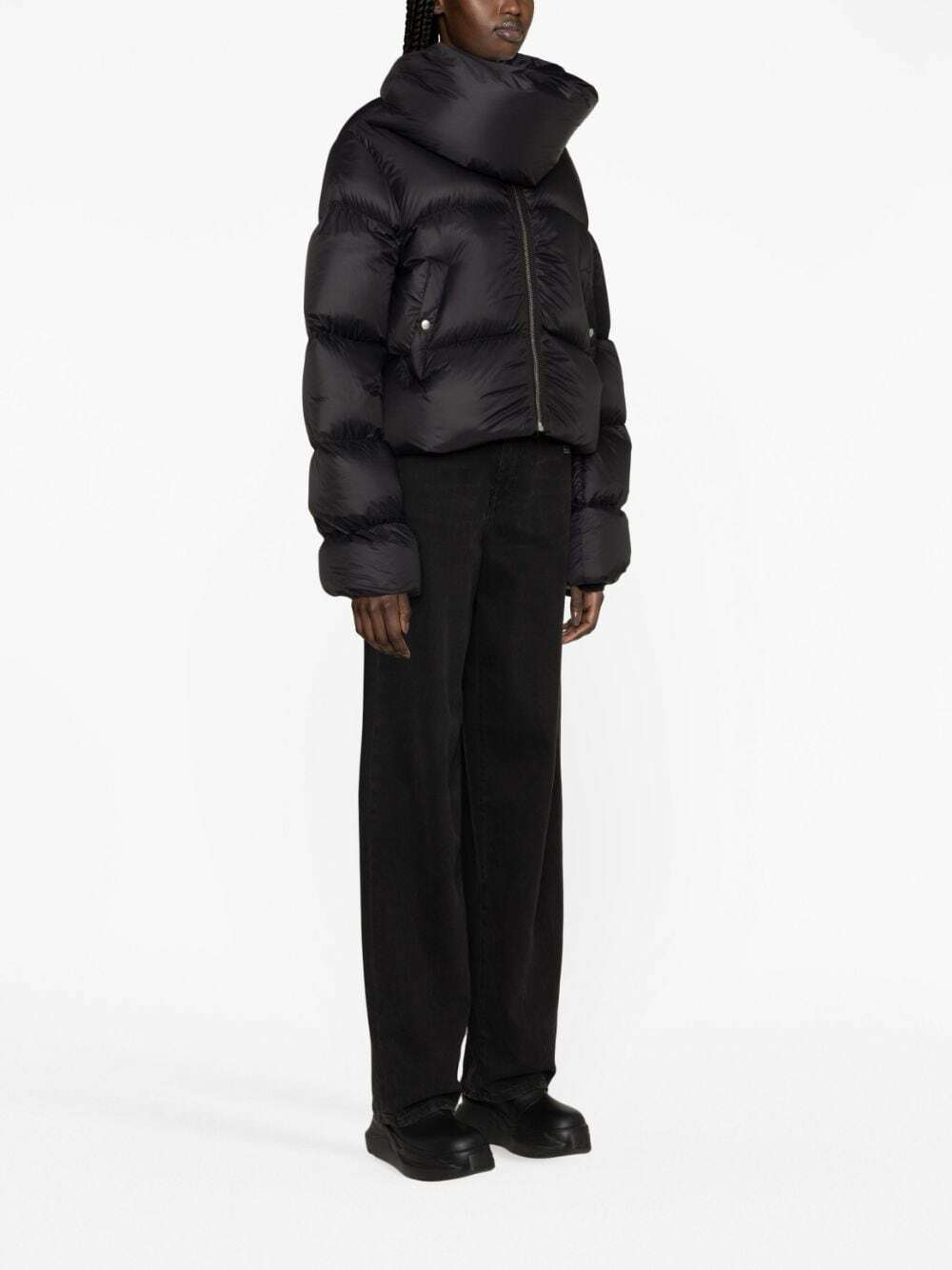 RICK OWENS - Funnel Neck Down Jacket Rick Owens