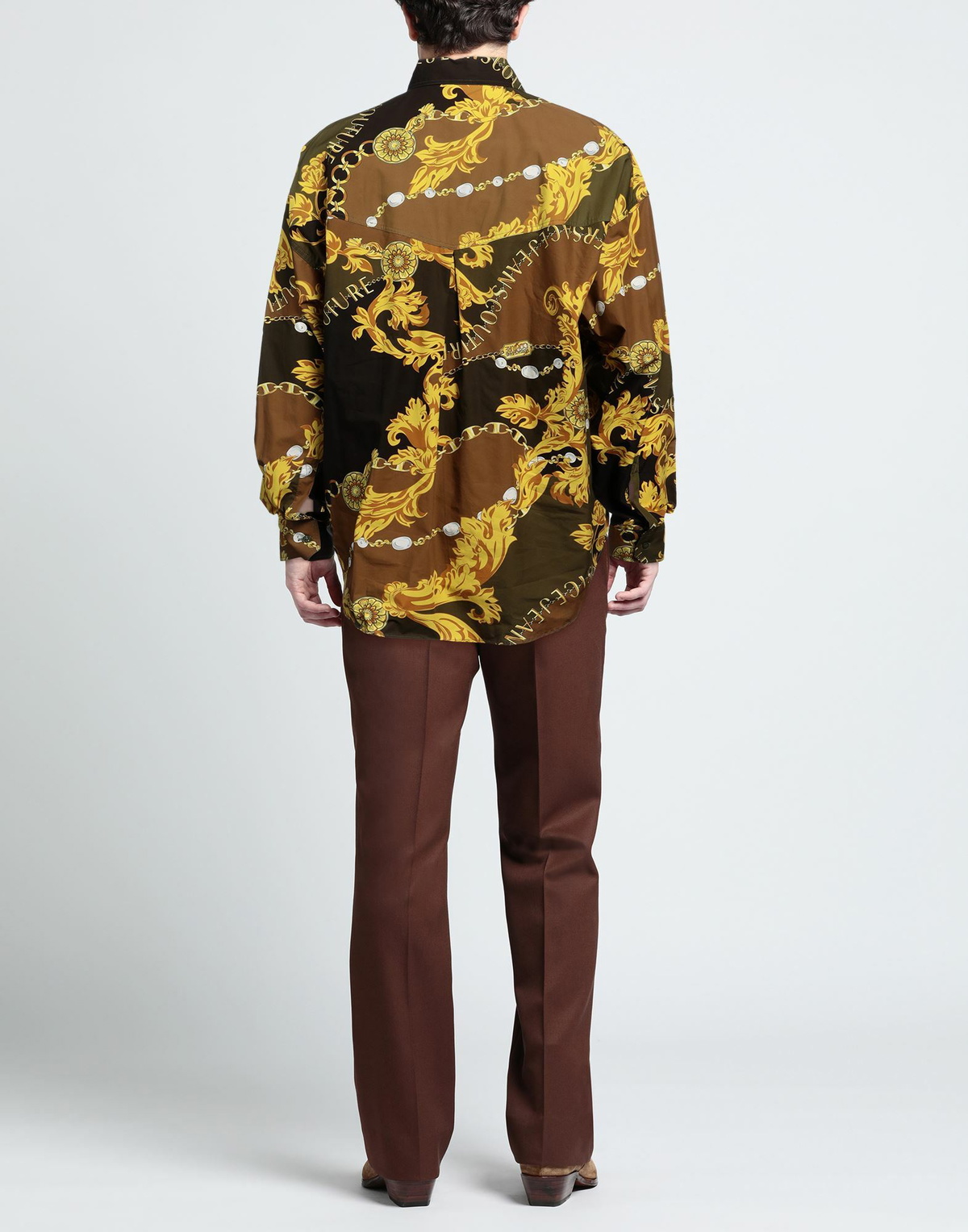 Versace Jeans Couture Mens Shirt Camel