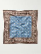 Favourbrook - Osterley Floral-Print Silk-Twill Pocket Square