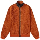Albam Men's Sherpa Fleece Jacket in Orange