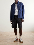 LOEWE - Anagram-Appliqué Cotton Chambray Jacket - Blue