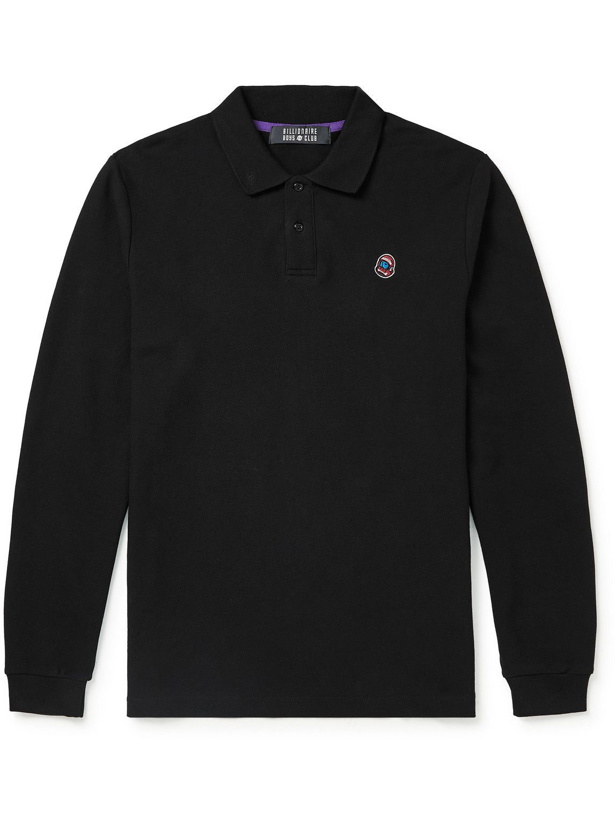 Photo: Billionaire Boys Club - Logo-Appliquéd Cotton-Piqué Polo Shirt - Black