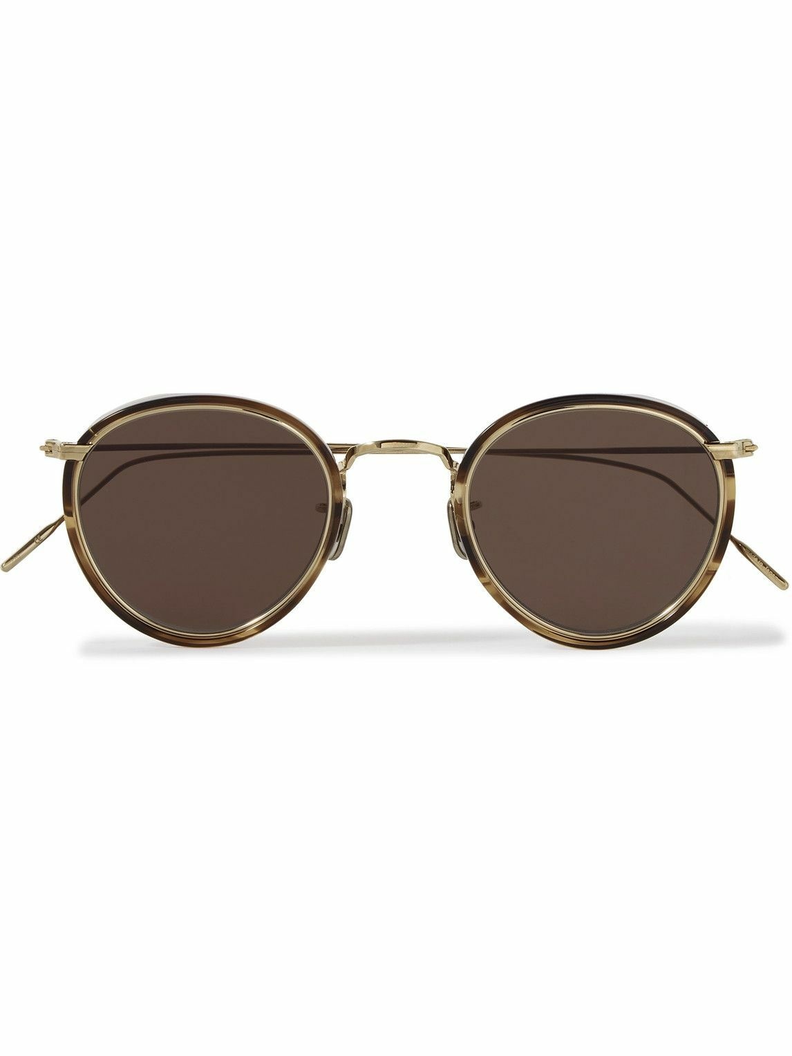 Photo: Eyevan 7285 - Round-Frame Acetate and Silver-Tone Sunglasses