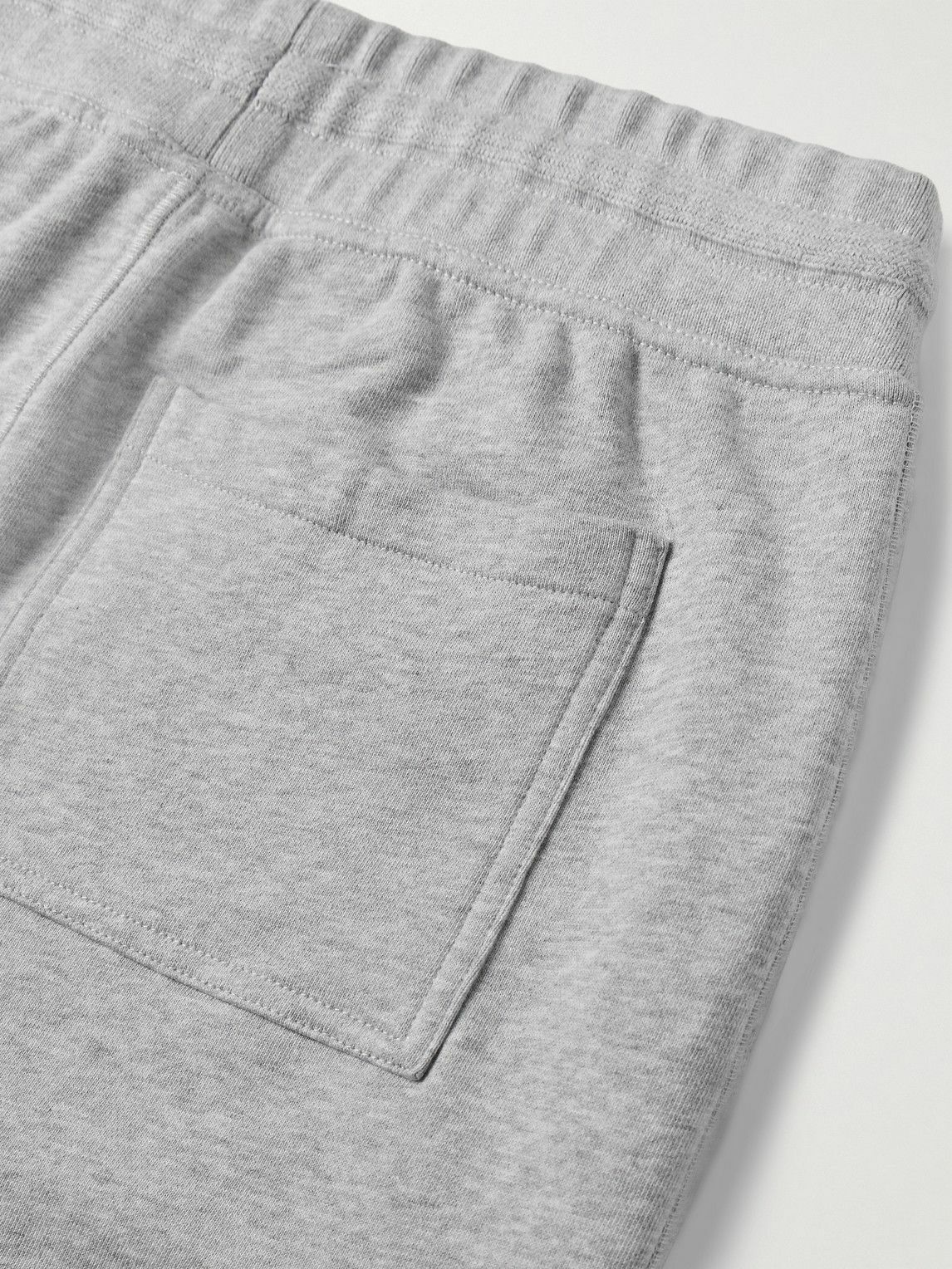 Mr P. - Slim-Fit Organic Cotton-Jersey Sweatpants - Gray