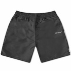 Off-White Men's Diag Surfer Swim Shorts in Black