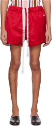 Wales Bonner Red Casette Shorts