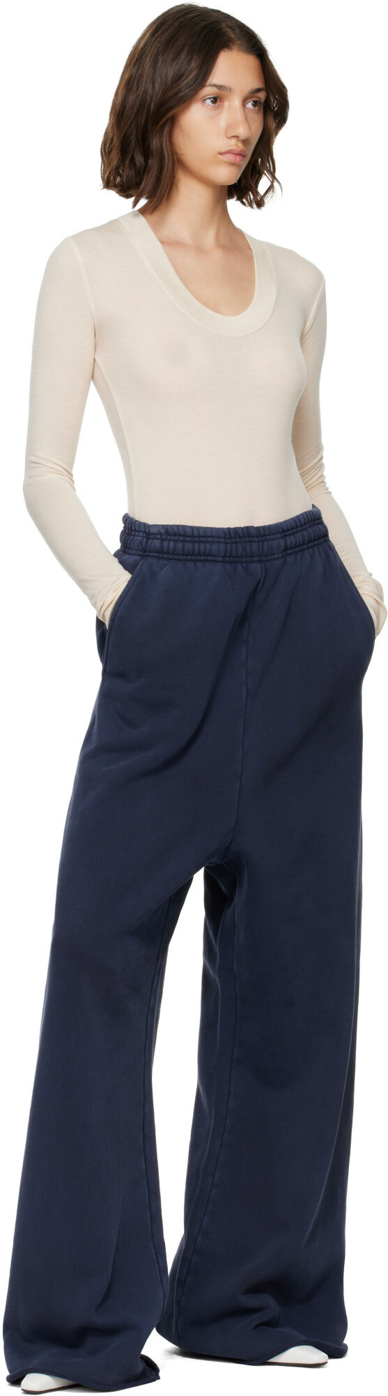 Entire Studios Navy Full Sweatpants