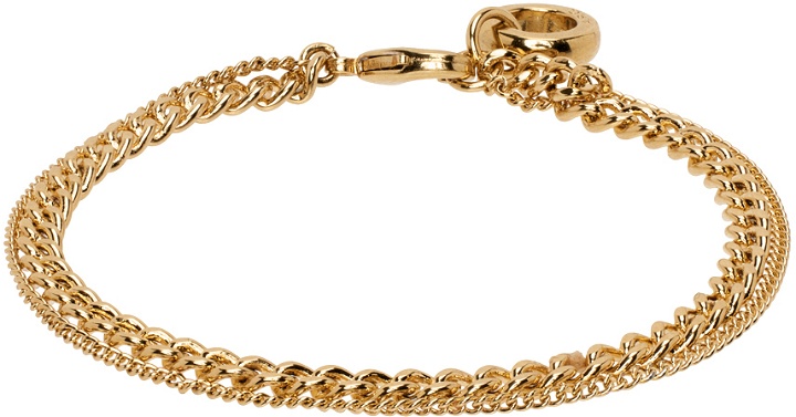 Photo: A.P.C. Gold Minimal Bracelet