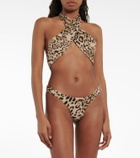 Reina Olga Showpony leopard-print swimsuit
