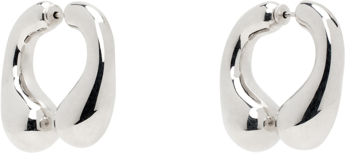Panconesi Silver P Helix Earrings
