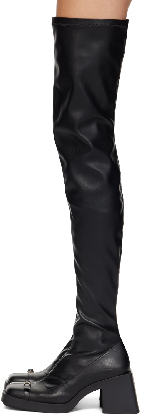 Justine Clenquet Black Jordan Tall Boots