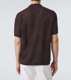 Frescobol Carioca Pinto crochet cotton shirt