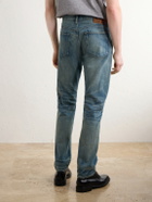RRL - Distressed Slim-Fit Jeans - Blue