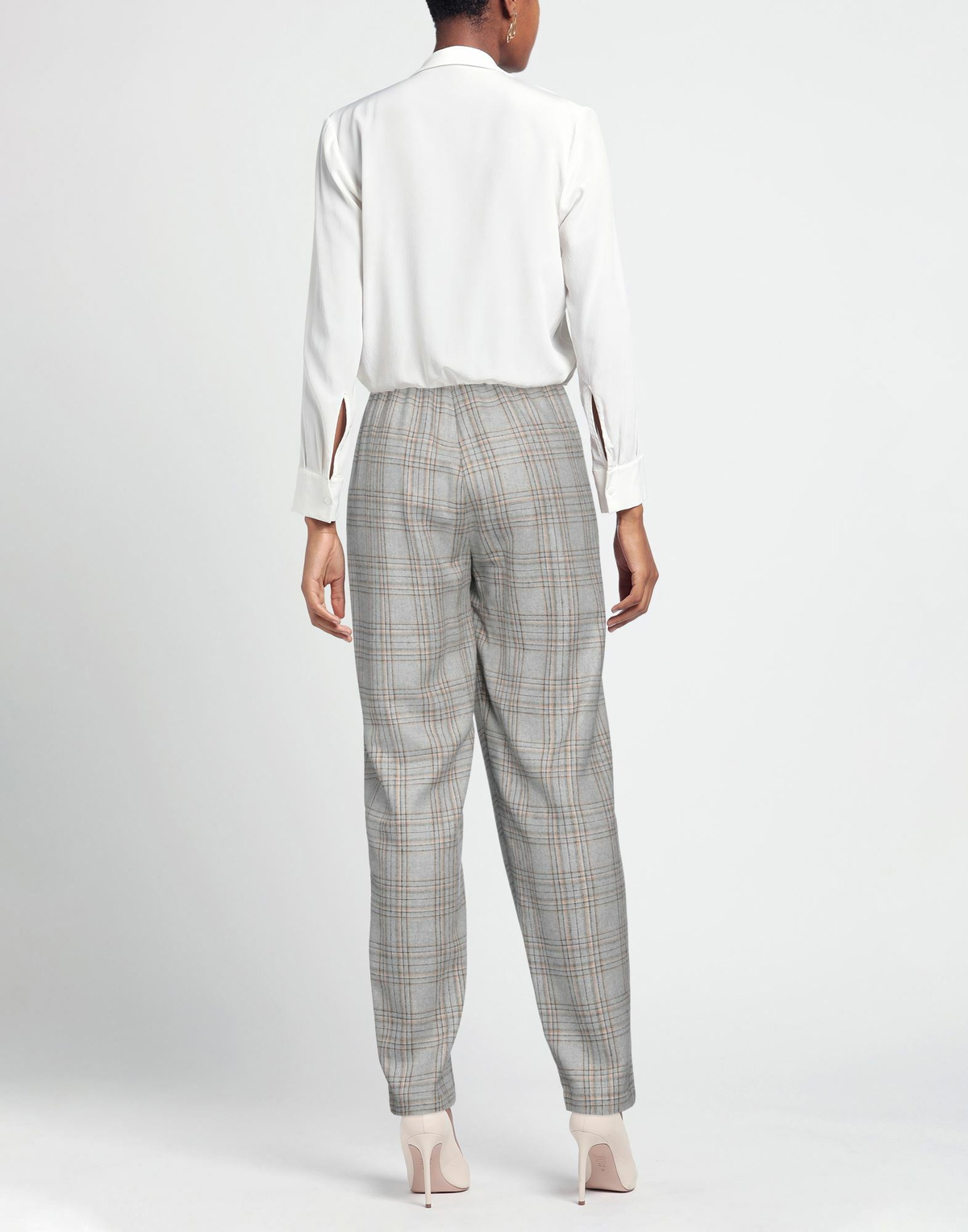 Manila Grace Womens Pants Light in Grey
