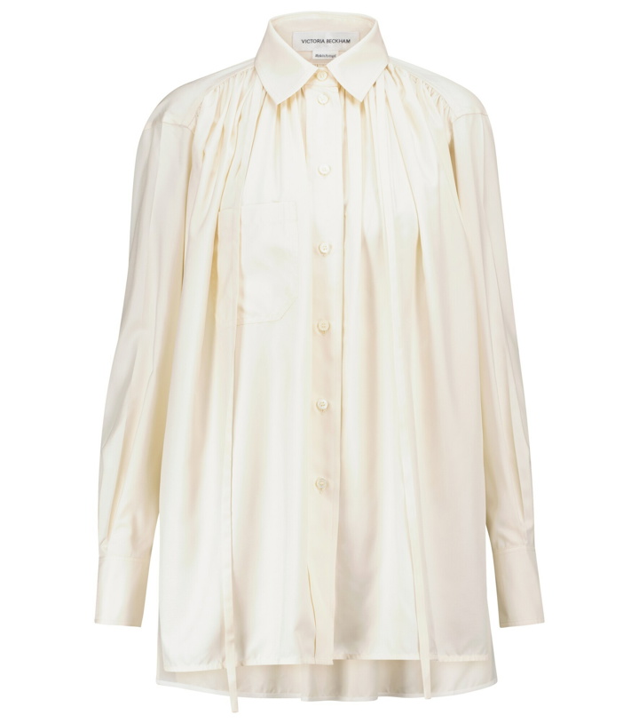 Photo: Victoria Beckham - Gathered silk blouse