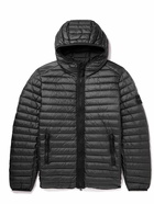 Stone Island - Logo-Appliquéd Quilted Shell Hooded Down Jacket - Black