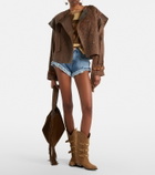 Isabel Marant Erine belted leather jacket