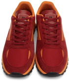 PS by Paul Smith Red & Orange Suede Damon Sneakers