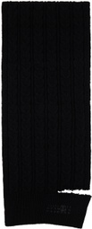 MM6 Maison Margiela Black Sliced Iconics Scarf
