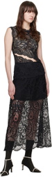 Beaufille SSENSE Exclusive Black Dion Midi Skirt