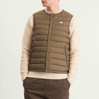 Danton Men's Inner Down Crewneck Vest in Olive