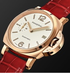 Panerai - Luminor Due Automatic 38mm Goldtech and Alligator Watch - Red