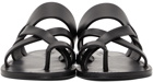 Saint Laurent Black Culver Sandals
